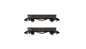 ARNOLD 6492 SNCF, 2-unit pack 2-axle open wagons Tw (low side boards), loaded with coal, period IIIa