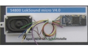 ESU 54800 LokSound micro V4.0 hangdekóder, 6-tűs (NEM 651), üres