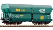FLEISCHMANN 552310 Önürítős kocsi, Falns, B-Cargo + Sea-Rail, opalgrün, SNCB, VI FLEISCHMANN 552310 Önürítős kocsi, Falns, B-Cargo + Sea-Rail, opalgrün, SNCB, VI