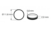 FLEISCHMANN 648001 Tapadógyűrű, 11.6 × 2 mm (10 db 544001)