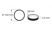 FLEISCHMANN 648003 Tapadógyűrű, 11.6 × 2 mm (10 db 544003)