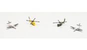 HERPA 535939 Helicopter and Bizjet set