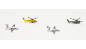 HERPA 535939 Helicopter and Bizjet set