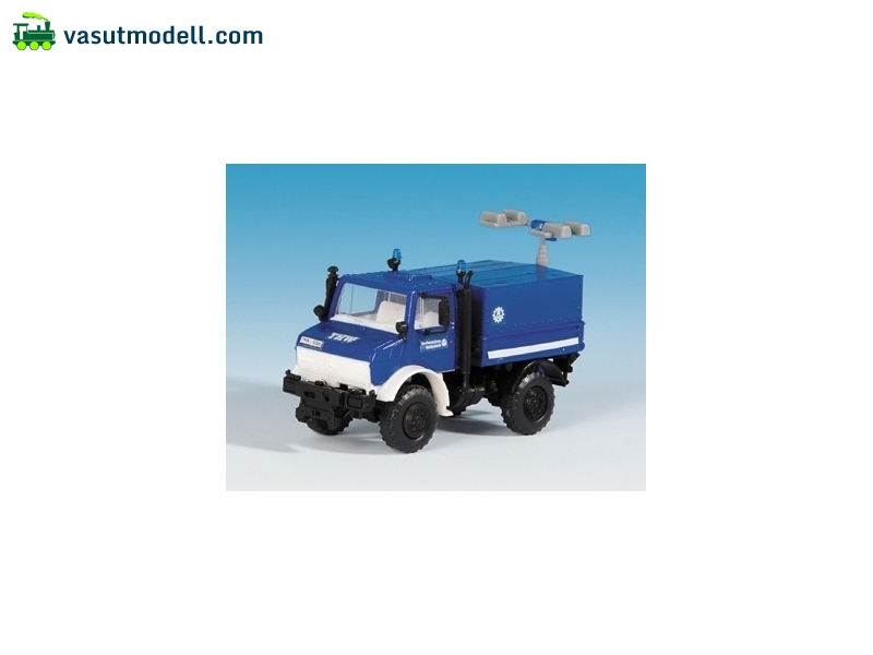 KIBRI 18467 UNIMOG THW Mit Flutlichtmast Vasutmodell