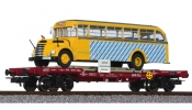 LILIPUT 235782 flat wagon OBB with omnibus Graef+Stift vers.2