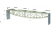 NOCH 67028 Laser-Cut építőkészlet: Fischbauchbrücke 540 mm