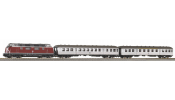 PIKO 59018 Digitális kezdőkészlet: DB Personenzug BR 220 mit 2 wg. A-Gleis & B IV (SmartControl WLAN vezérlővel, ágyazatos sínnel)