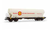 Rivarossi 6625 DB, 4-axle cereal hopper wagon with rounded lateral sides Aurora, ep. V