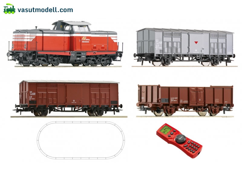 ROCO 51280 Digitális kezdőkészlet: K.211 dízelmozdony + tehervonat, Serfer, V ROCO 51280 Digitális kezdőkészlet: K.211 dízelmozdony + tehervonat, Serfer, V