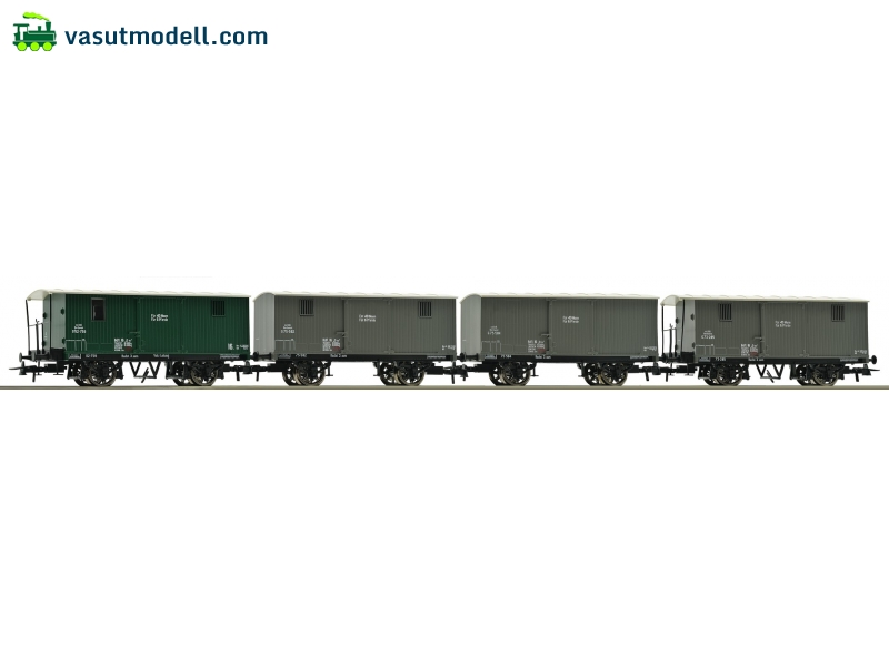 ROCO 67101 Fedett teherkocsik (4 db), KKStB-BBÖ, I ROCO 67101 Fedett teherkocsik (4 db), KKStB-BBÖ, I