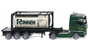 WIKING 53601 Tankcontainersattelzug 20  (MAN TGX) Rinnen- tank container semi-truck semi-remorque citerne