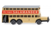 WIKING 97303 Berliner Doppeldeckerbus D 38 Salamander - double-decker bus - bus ? impérial