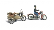 WOODLAND Scenics D228 Motorcycles & Sidecar