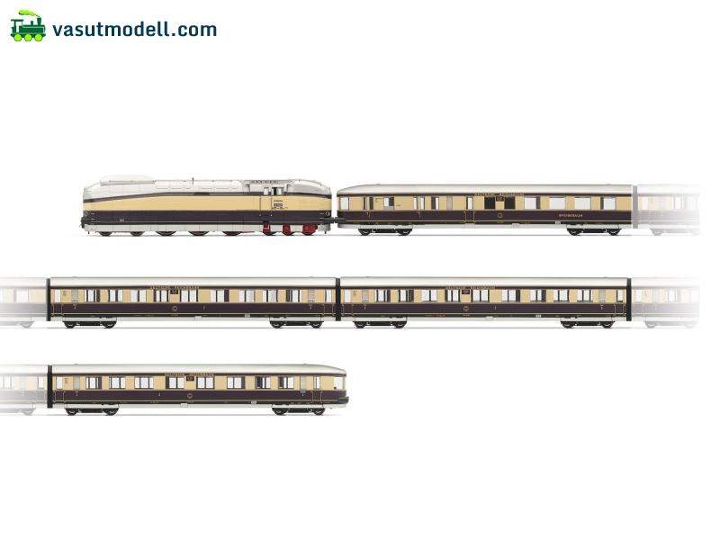 Rivarossi 2307 Set Henschel Wegmann Train(Steam loco 61 002 + 4 Wegmann coaches) DC DC Digital with Sound