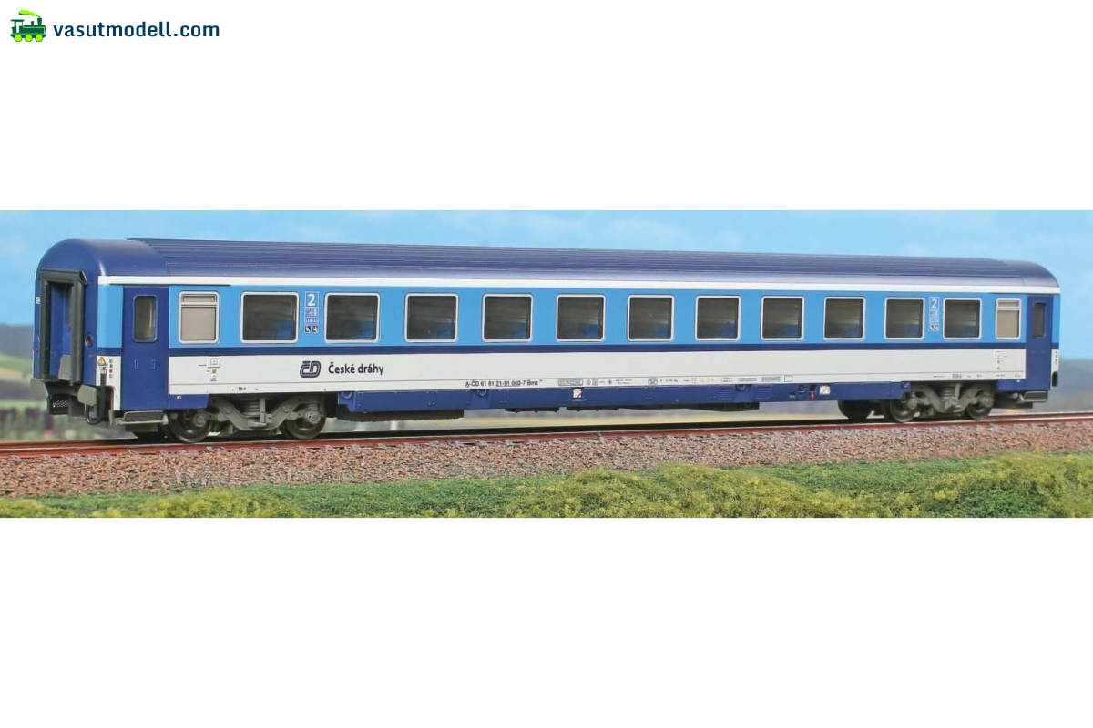 ACME 52750 Carrozza CD Bmz, 2^ classe livrea Nbrjt con finestrini ...