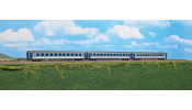 ACME 55170 EuroCity Porta Bohemica set with 3 cars, all in newest livery of CD Cezch Railways