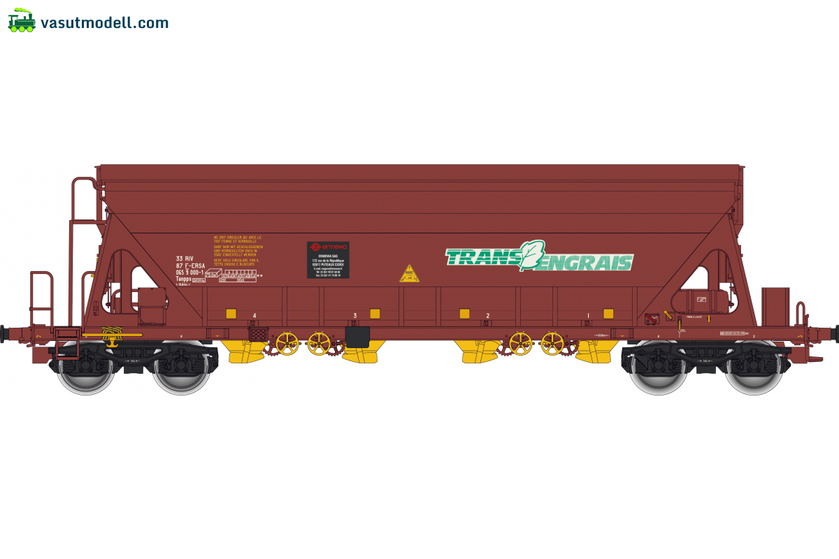 Albert-Modell 065327 Terményszállító teherkocsi, Tanpps, Trans Engrais, F-ERSA, VI Albert-Modell 065327 Terményszállító teherkocsi, Tanpps, Trans Engrais, F-ERSA, VI