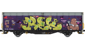 Albert-Modell 245056 Eltolható oldalfalú teherkocsi, graffitivel, Hbbillns, CH-SBB, VI Albert-Modell 245056 Eltolható oldalfalú teherkocsi, graffitivel, Hbbillns, CH-SBB, VI