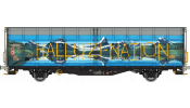 Albert-Modell 245057 Eltolható oldalfalú teherkocsi, graffitivel, Hbbillns, CH-SBB, VI Albert-Modell 245057 Eltolható oldalfalú teherkocsi, graffitivel, Hbbillns, CH-SBB, VI