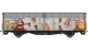 Albert-Modell 245057 Eltolható oldalfalú teherkocsi, graffitivel, Hbbillns, CH-SBB, VI