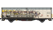 Albert-Modell 245068 Eltolható oldalfalú teherkocsi, Hbbillns, graffitivel, CH-TWA, VI