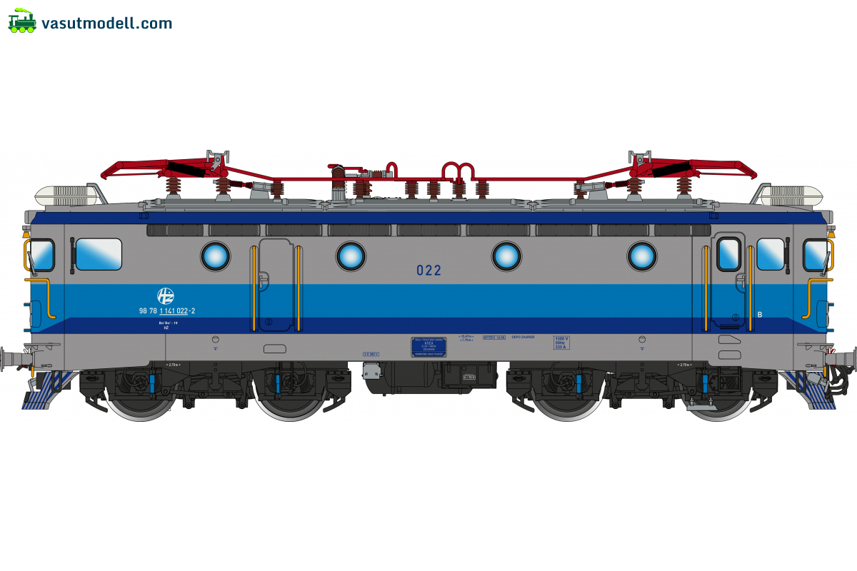 Albert-Modell 40002 Villanymozdony, Koncar, 1141, HZ, V Albert-Modell 40002 Villanymozdony, Koncar, 1141, HZ, V