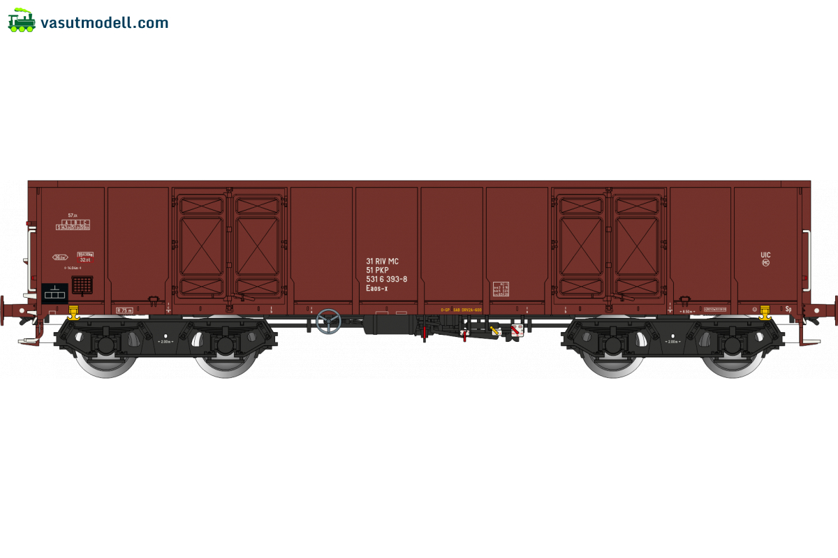 Albert-Modell 531005 Nyitott teherkocsi, Eaos-x, PKP, V Albert-Modell 531005 Nyitott teherkocsi, Eaos-x, PKP, V