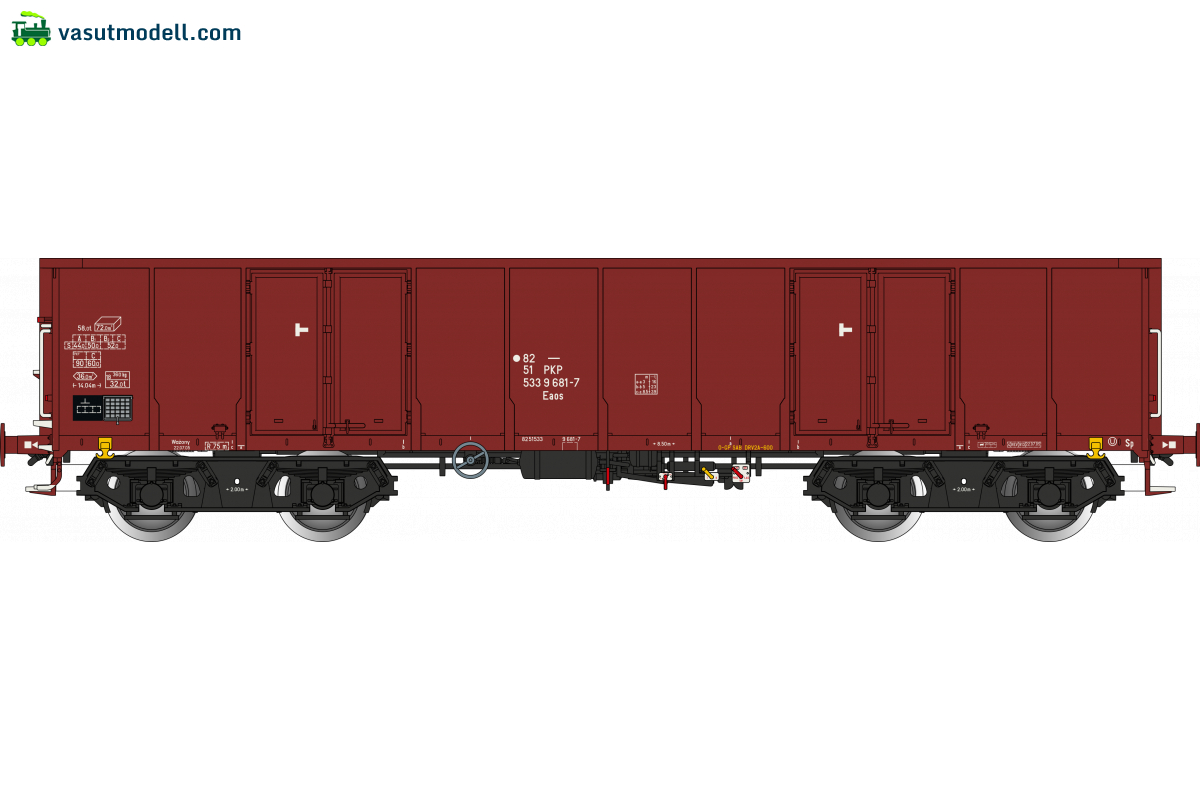 Albert-Modell 533014 Nyitott teherkocsi, Eaos, PKP, V Albert-Modell 533014 Nyitott teherkocsi, Eaos, PKP, V
