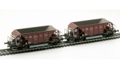 Albert-Modell 600044 Különleges épításű teherkocsi (2 db), Fad, PKP, IV