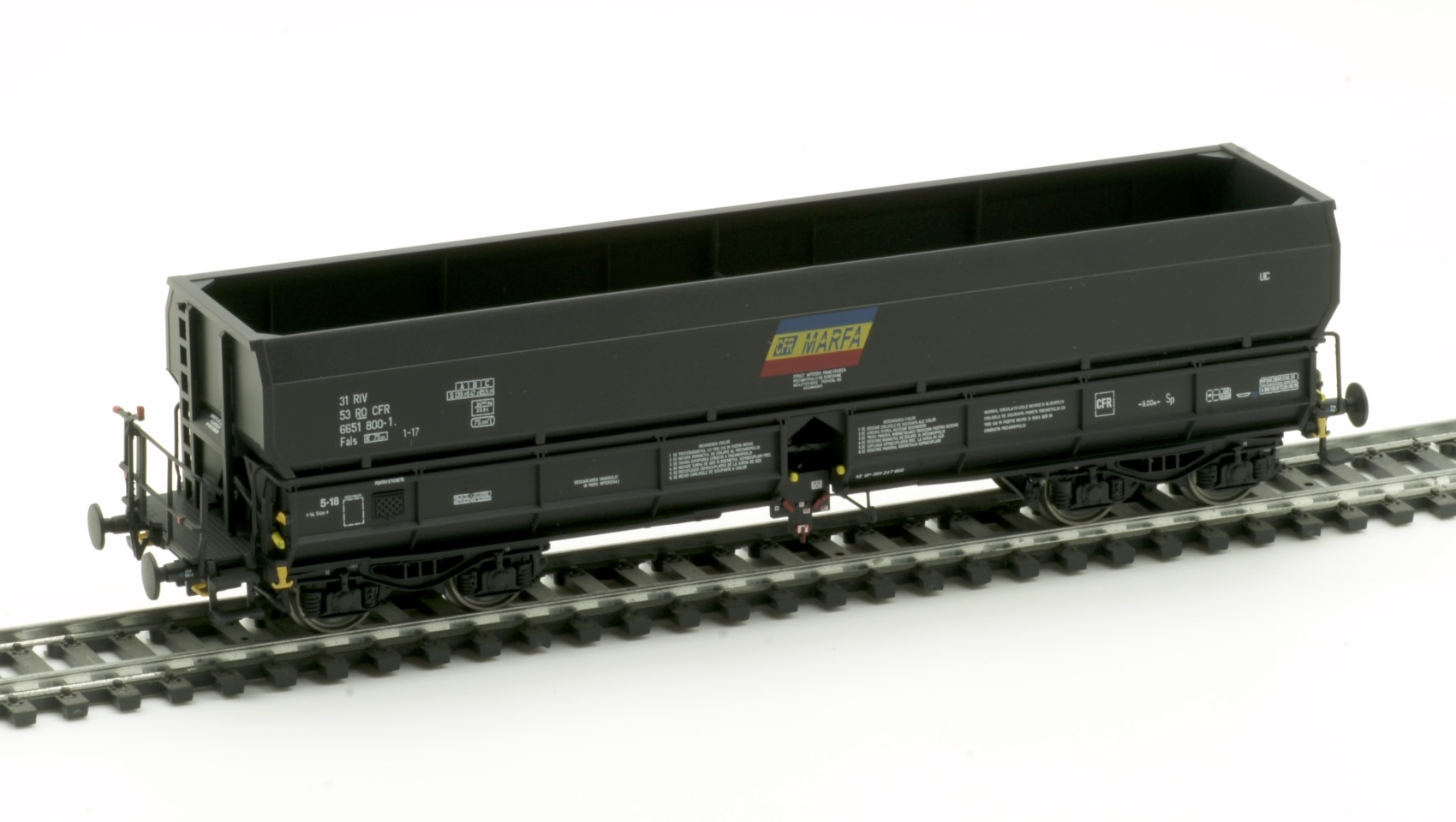 Albert-Modell 665038 Önürítős teherkocsi, Fals, RO-CFR, VI ...
