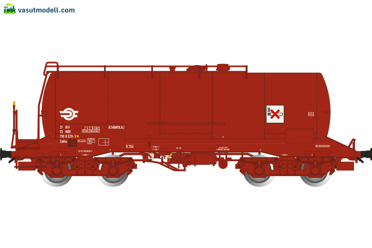 Albert-Modell 790010 Tartálykocsi , Zakks, MÁV, V Albert-Modell 790010 Tartálykocsi , Zakks, MÁV, V