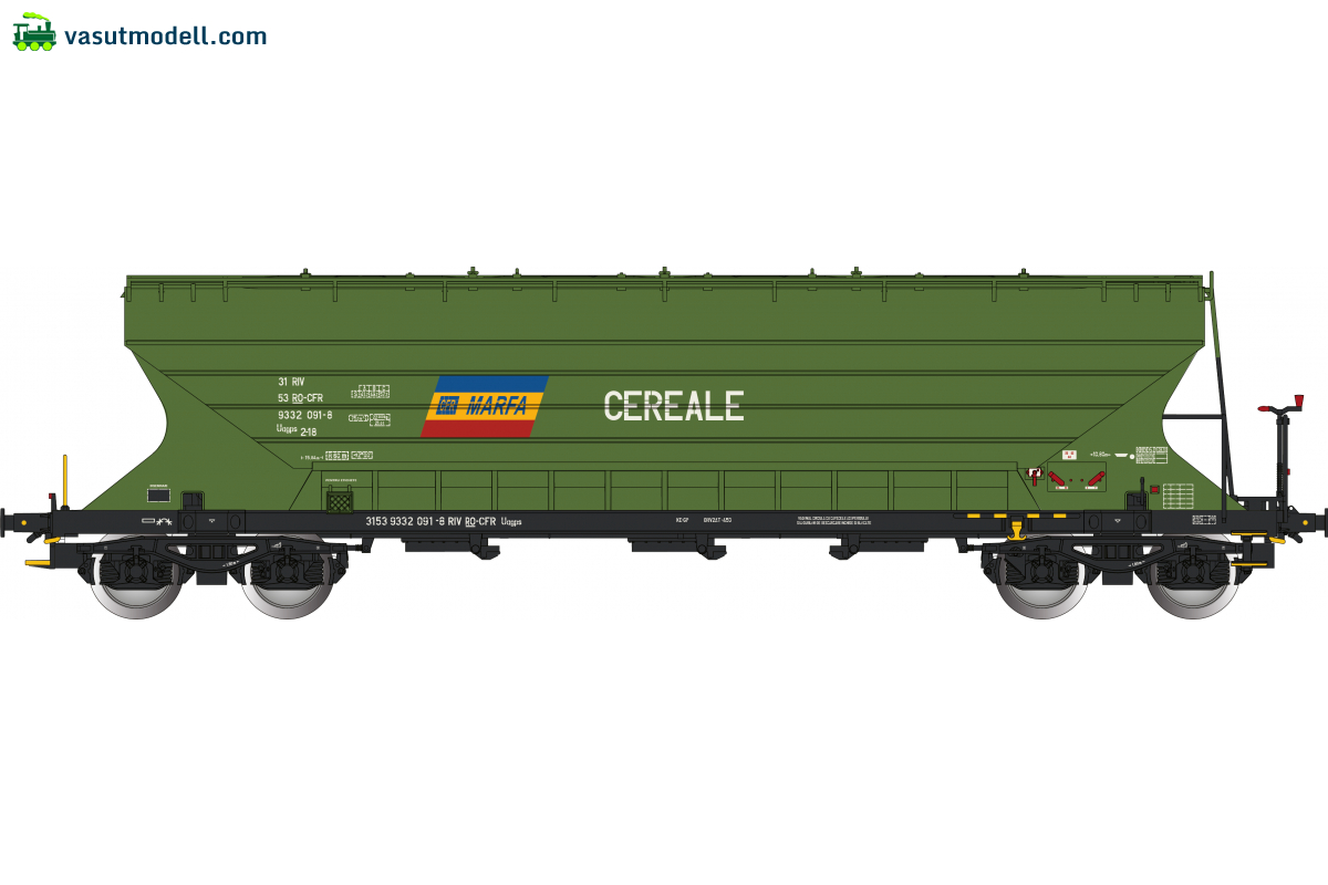 Albert-Modell 933051 Terményszállító teherkocsi, Uagps, RO-CFR, VI Albert-Modell 933051 Terményszállító teherkocsi, Uagps, RO-CFR, VI