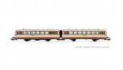 ARNOLD 2353S  RENFE, 2-unit diesel railcar 591.500, cream-brown   Estrella   livery, ep. IV, with DCC sound decoder 