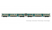 ARNOLD 2554 RENFE, 2-units pack ALn 668 1900 series (2 doors) original FS livery, rounded windows, ep. IV