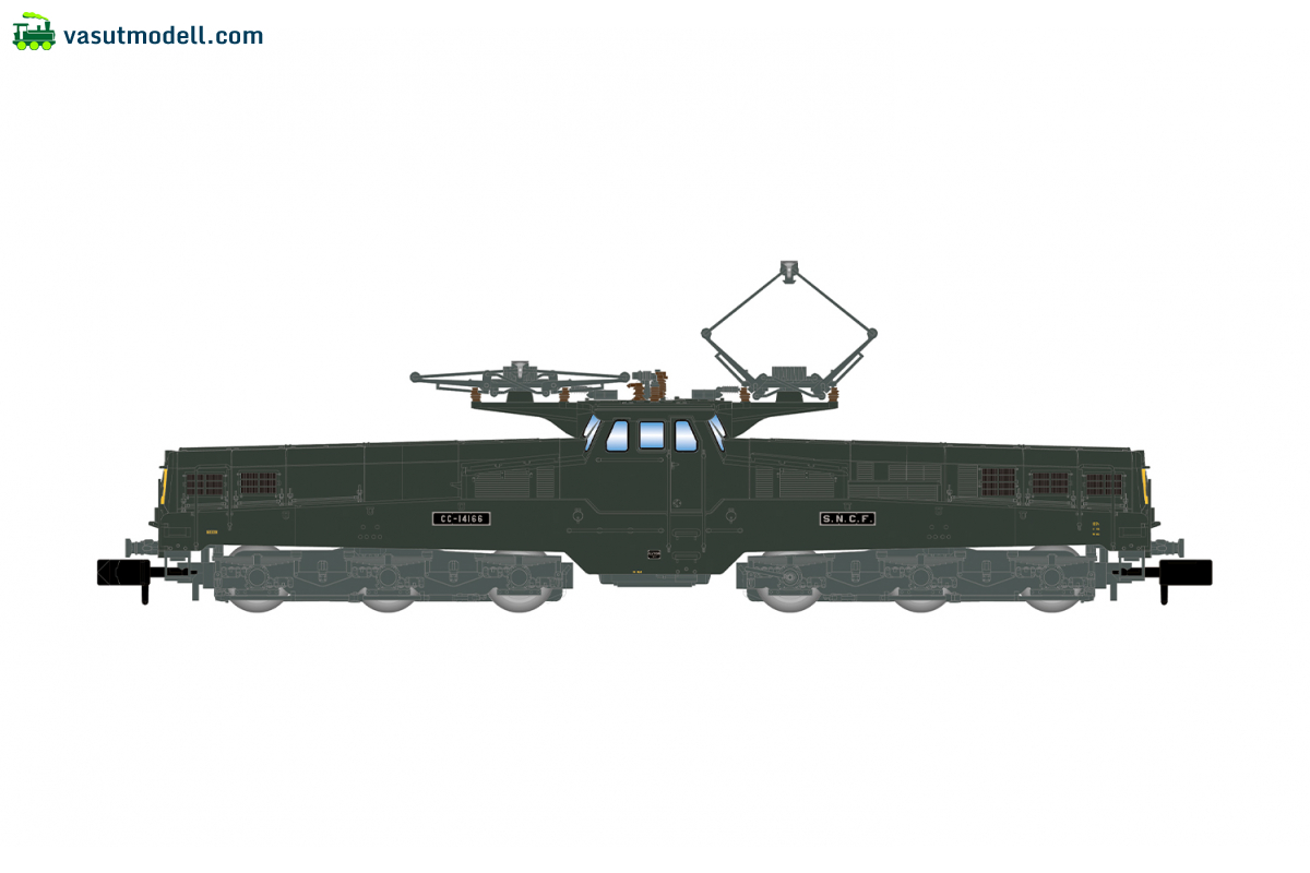 ARNOLD 2582 SNCF, electric locomotive CC 14166, green/yellow, late version, 4 modern lamps, ep. IV ARNOLD 2582 SNCF, electric locomotive CC 14166, green/yellow, late version, 4 modern lamps, ep. IV
