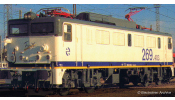 ARNOLD 2592  RENFE, electric locomotive 269.400,   Talgo 200   with yellow stripe livery, ep. V 