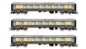 ARNOLD 3502 Pullman-Zug 5BEL Brighton Belle, 3-tlg. Erweiterungsset, bestehend aus 3 Zwischenwagen, Ep. III ARNOLD 3502 Pullman-Zug 5BEL Brighton Belle, 3-tlg. Erweiterungsset, bestehend aus 3 Zwischenwagen, Ep. III
