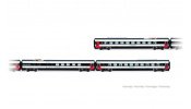 ARNOLD 3516 FS Trenitalia, ETR 610, new EuroCity livery, 3-elements intermediate set, ep. VI