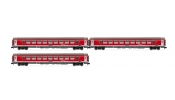 ARNOLD 4203 Személykocsi készlet (3 db), München-Nürmberg-Express, DB-AG, VI ARNOLD 4203 Személykocsi készlet (3 db), München-Nürmberg-Express, DB-AG, VI