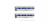ARNOLD 4311 2-unit set Talgo InterCityNight in white blue livery, add set sleeping coaches, period V ARNOLD 4311 2-unit set Talgo InterCityNight in white blue livery, add set sleeping coaches, period V