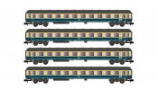 ARNOLD 4315  DB, 4-unit set   Interzonenzug  , consists of type m coaches, period IV-V 