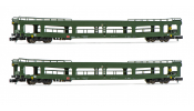 ARNOLD 4352 DB AG, 2-unit pack, DDm car transporter, green livery, period V