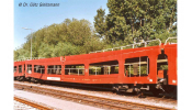 ARNOLD 4354 DB Autozug, 2-unit pack, DDm car transporter, red livery, period VI