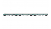 ARNOLD 4366 DB AG, 3-unit pack regional coaches (1), 1 x control cab coach, 1 x ABy, 1 x By, period V, mintgreen/white