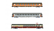 ARNOLD 4390 EuroCity Mozart set 1/2, 3-unit pack, contains restaurant, 1st and 2nd class coaches, ep. IV