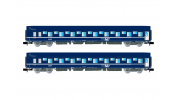 ARNOLD 4405 SNCF, 2-unit set T2, blue with logo nouille livery, ep. IV-V