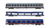 ARNOLD 4406 SNCB, 3-unit set T2 + DDm + Bc I6 (UIC-Z), blue and red livery