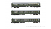 ARNOLD 4421 DR, 3-unit pack OSShD type B coaches, green livery, ep. III, 1 x A + 1 x AB + 1 x Bc