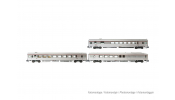 ARNOLD 4444  SNCF, 3-unit pack TEE   Paris  Ruhr  , A4Dtux + Vru + A3rtu, silver livery, ep. IV 