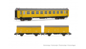 ARNOLD 4456  RENFE, 3-unit set,   Tren Taller Granada  , type 5000 + 2 x J2 wagons, yellow livery, ep. V 